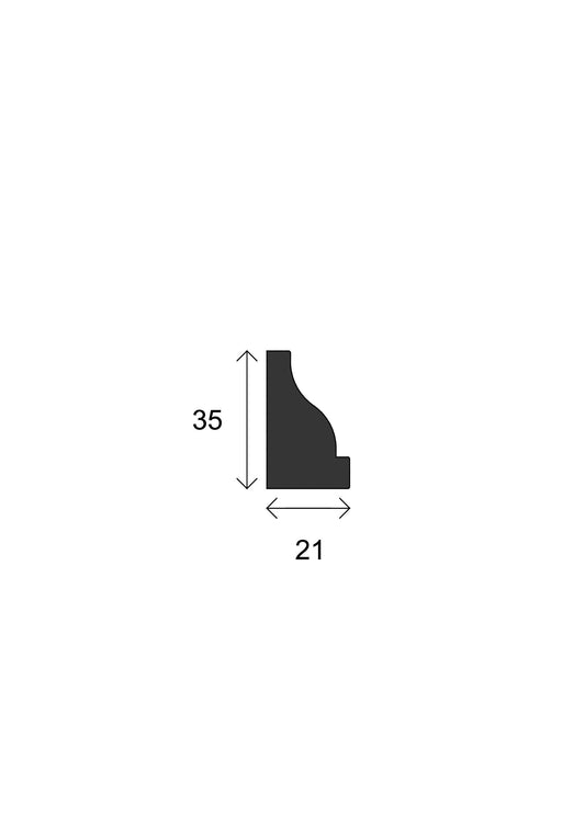 Lambs Tongue Capping - 21 x 35mm - B001