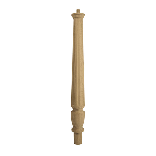 Oak Fluted Newel Turn - 675mm *