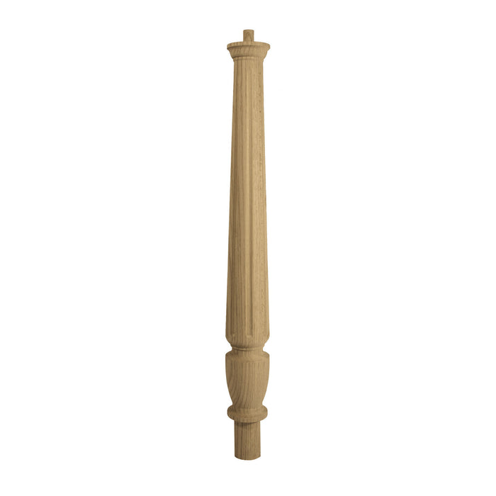 Oak Fluted Newel Turn - 675mm *