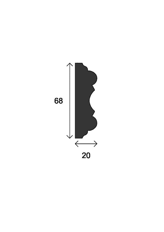 Dado Rail - 68mm x 20mm - D003