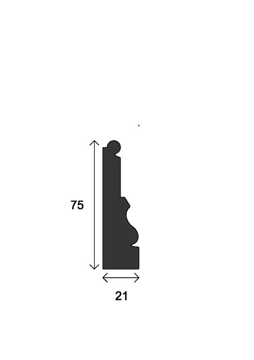 Ogee Architrave - 75mm x 21mm - A003