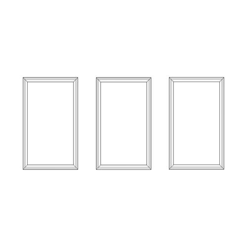 Paint Ready Wall Panel Kit 700 x 420 x 12mm - 3 Panel Pack