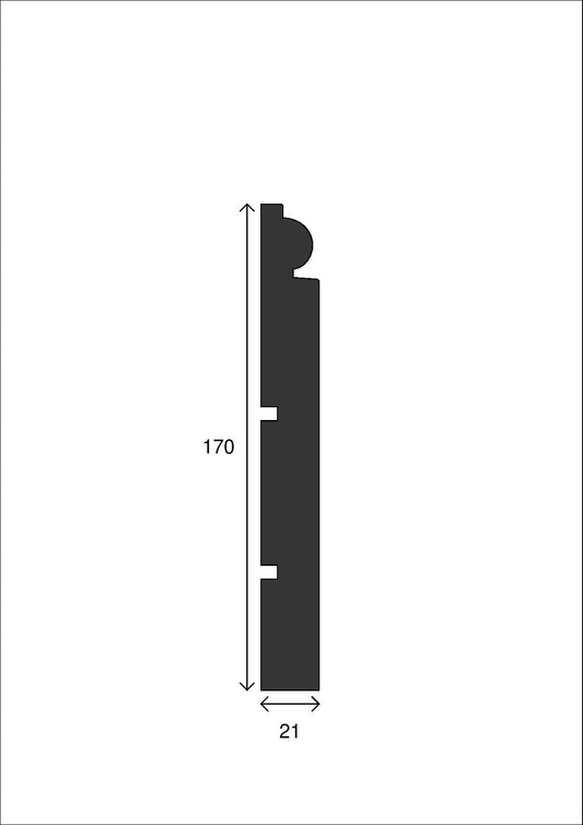 Torus Skirting Board - 170mm x 21mm - S010