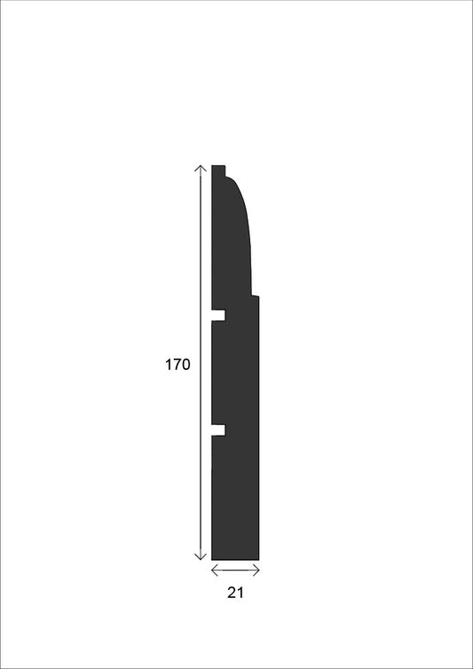 Ovolo Skirting Board - 170mm x 21mm - S012