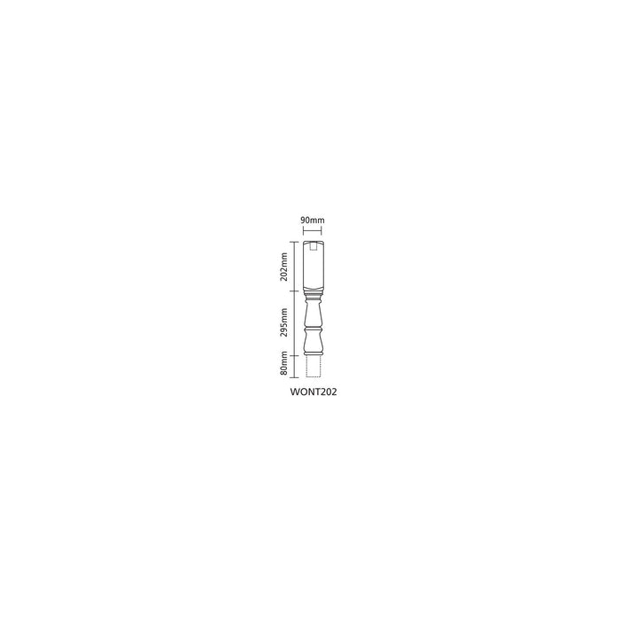 90mm Trademark Newel Turning - 497mm *