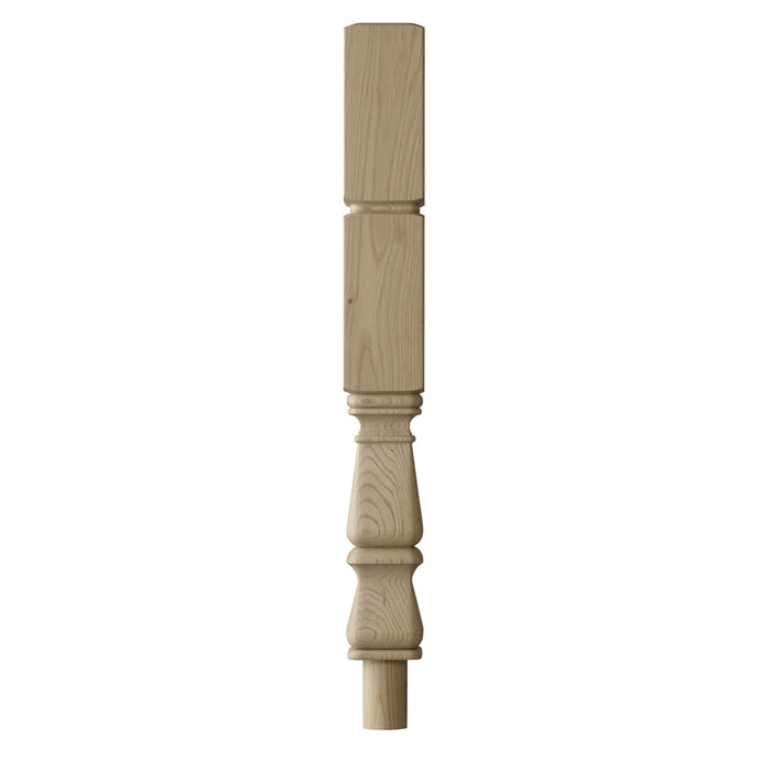 Provincial Intermediate Newel Turning Post - 90x90 - 710mm *